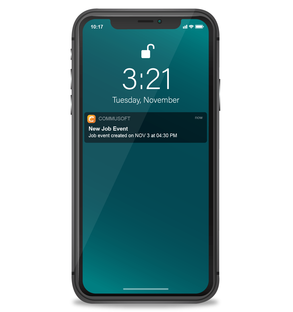 Commusoft mobile job notification