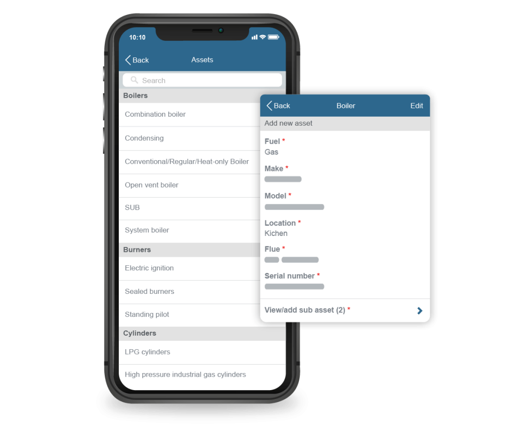 Asset management on mobile for iOS and Android