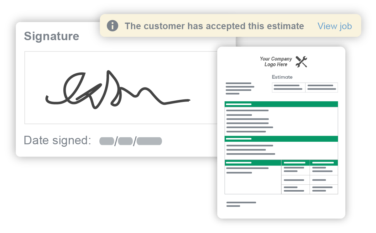 quoting software acceptance with digital signature