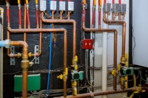 Heating system's copper pipes