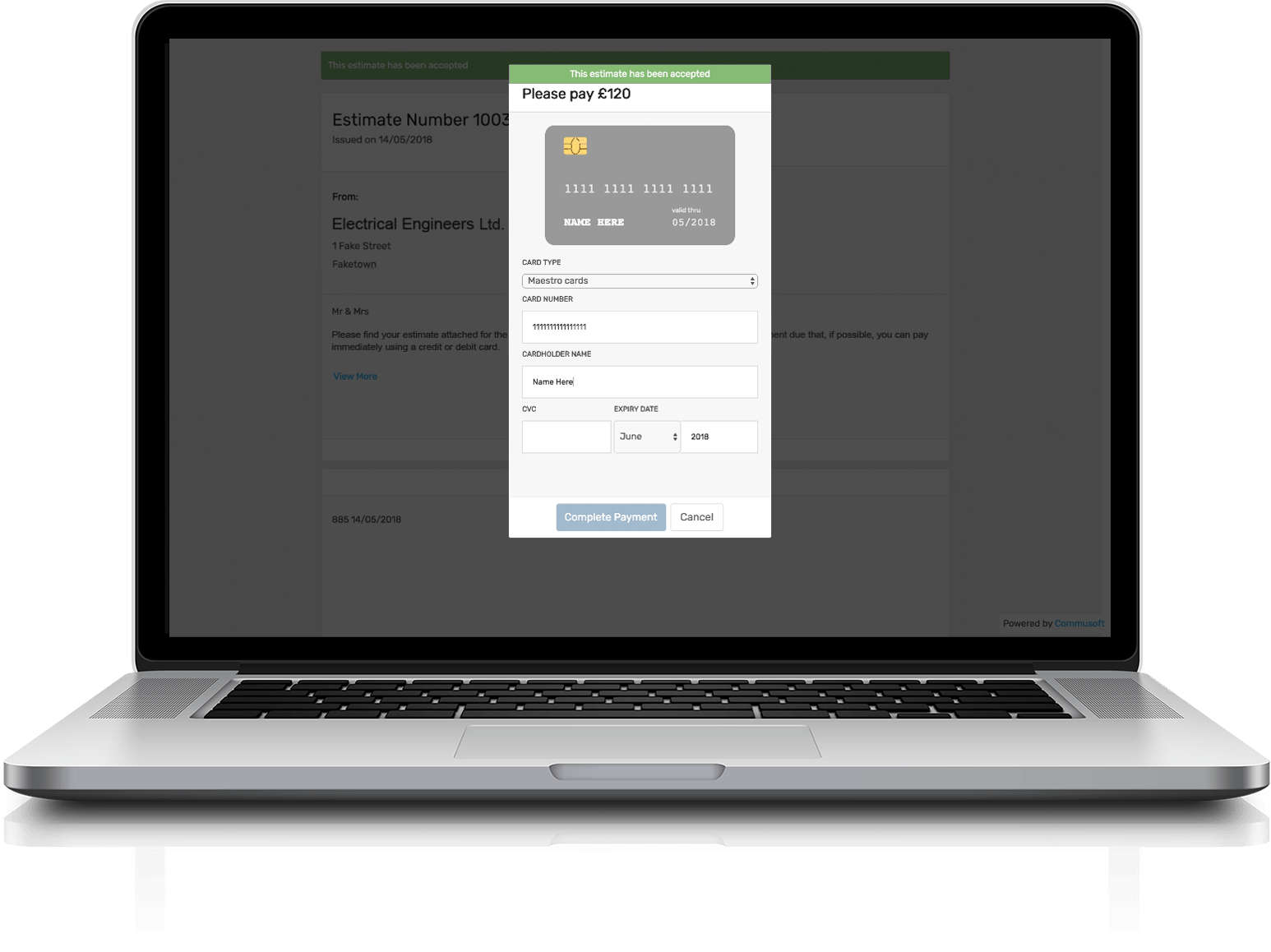 Payment gateways integrations desktop view