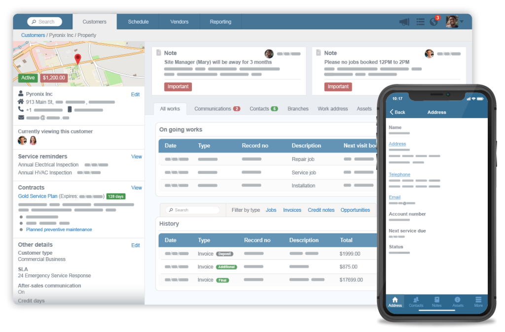 Scheduling Manager Web Thoughtful Systems - Field Service Business Software
