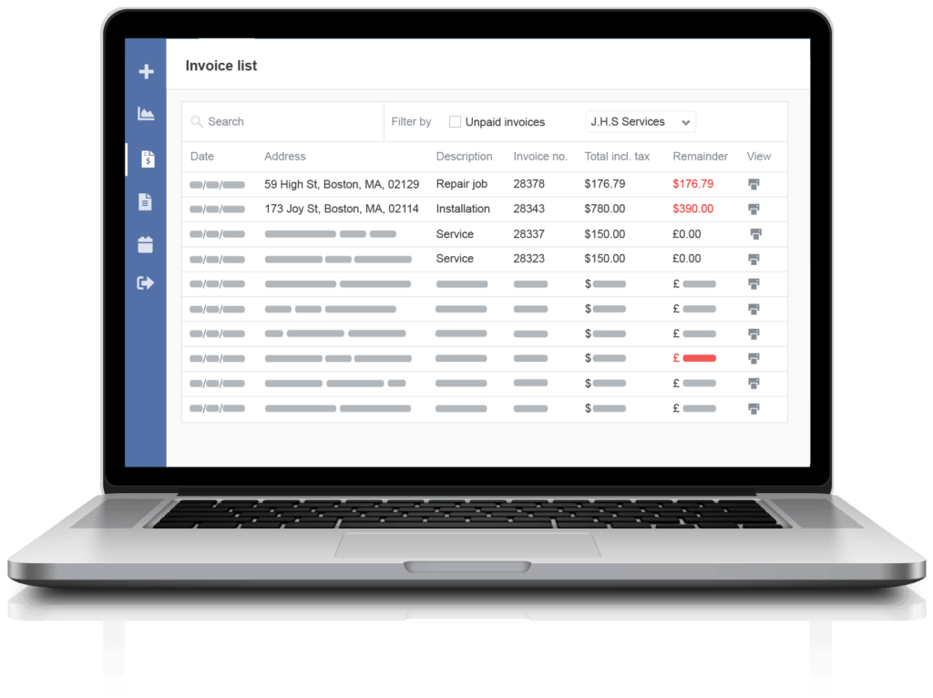 Search in Self-Service Portal