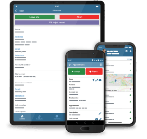 mobile workforce management on various devices