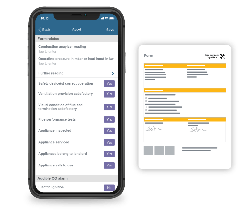 Asset management and custom forms