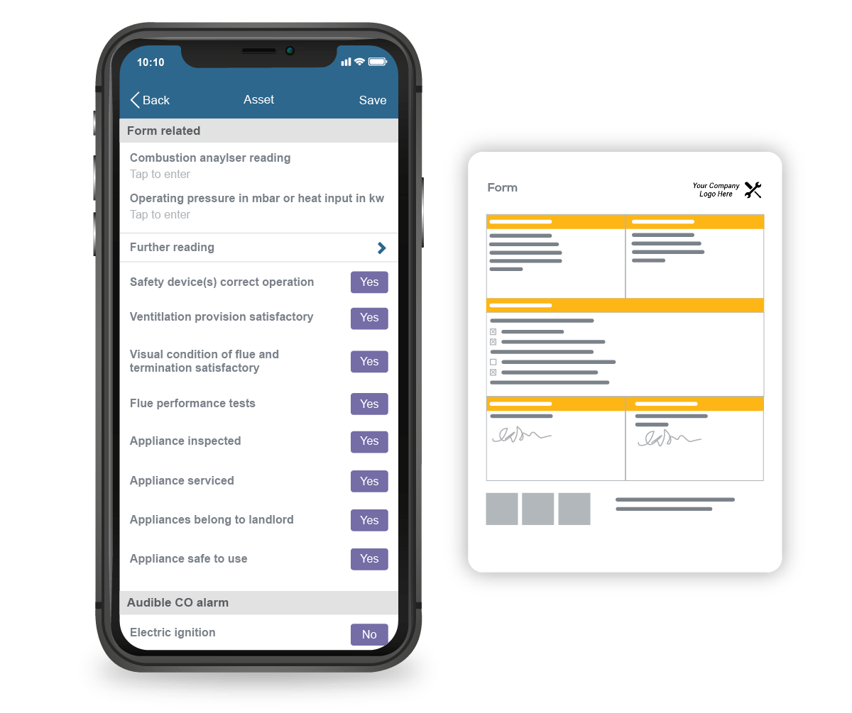 Asset management and custom forms