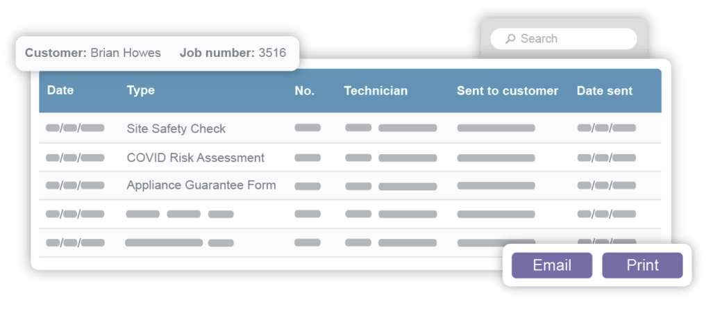 Custom form reporting for collecting field data