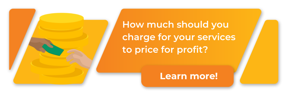 How much should you charge to proce for profit?