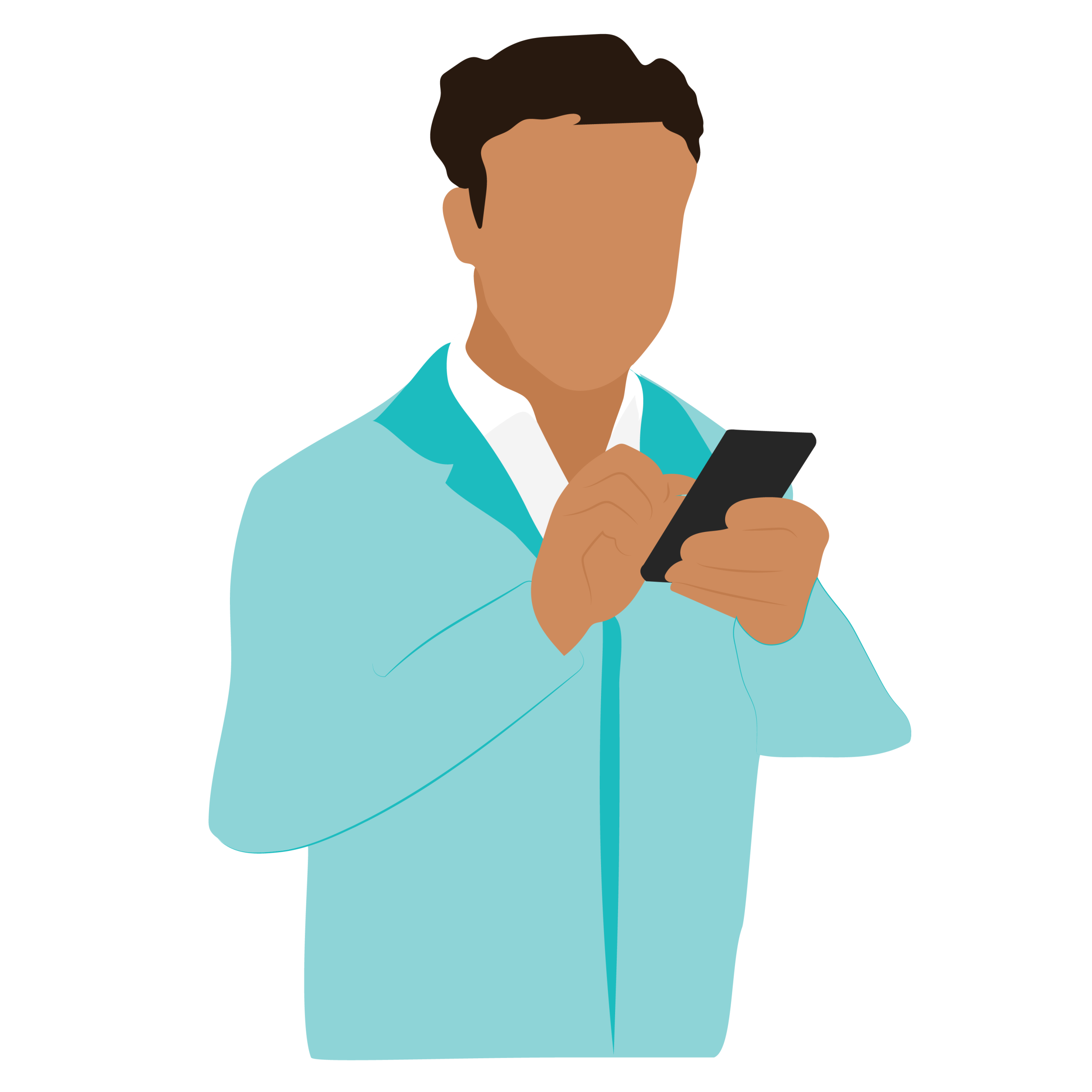 Man with phone icon