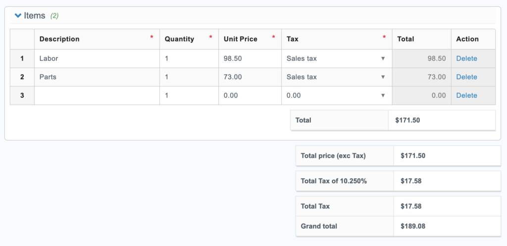 showing how to give an estimate using commusoft