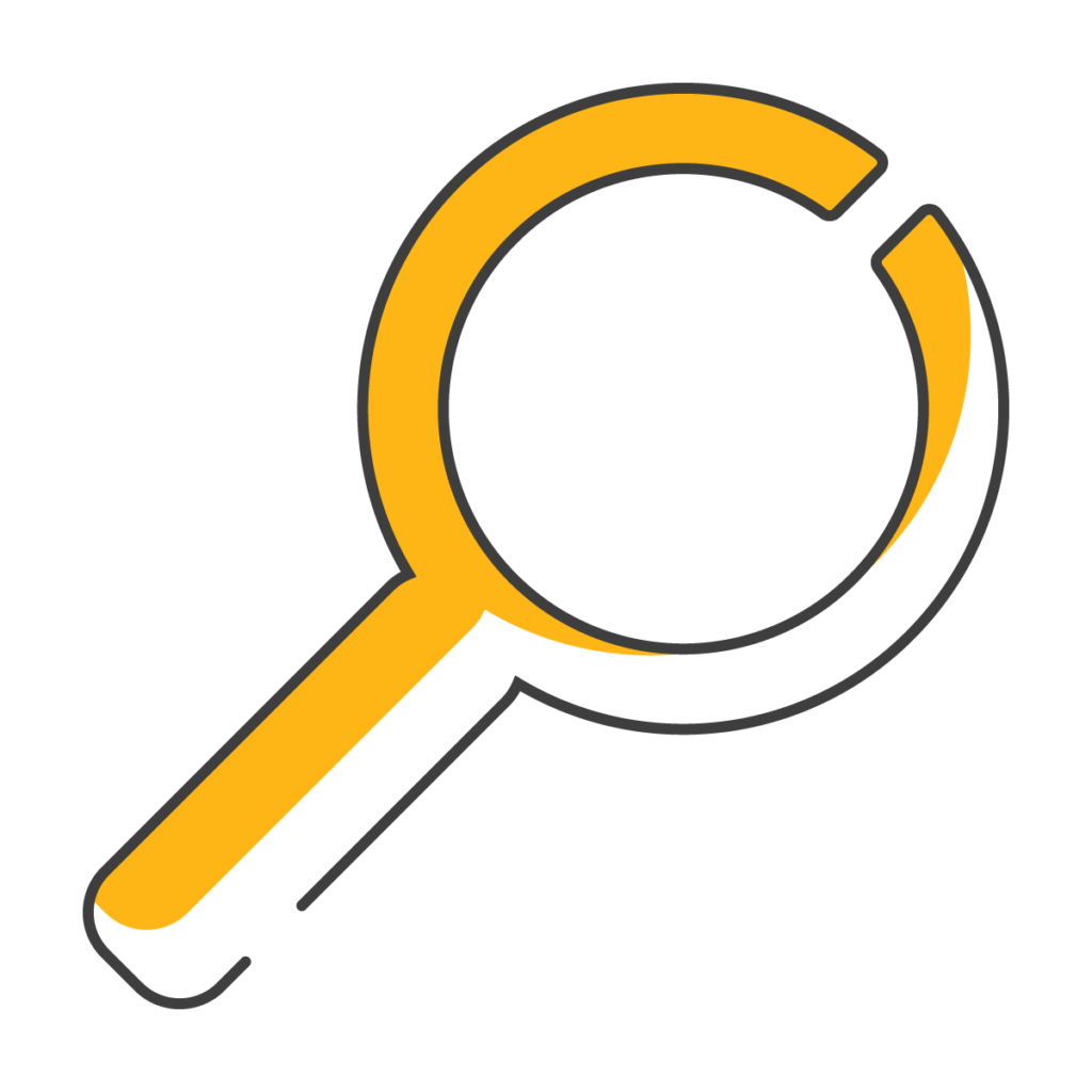 magnifying glass icon for service proposals