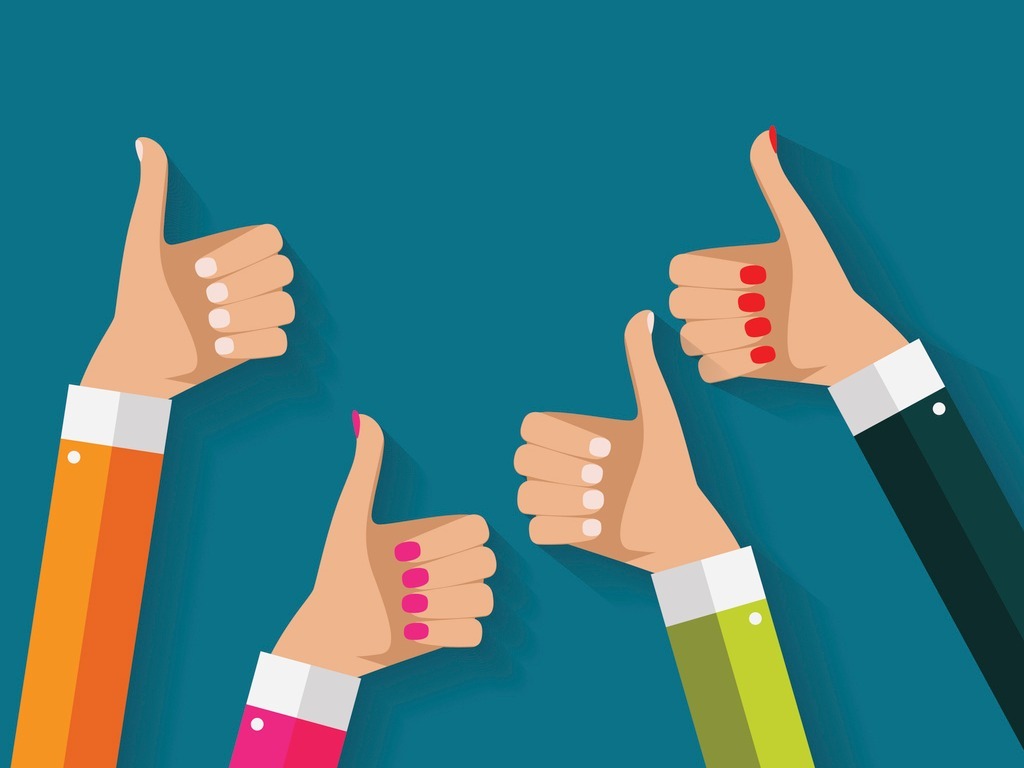 Thumbs up graphic