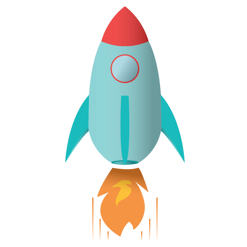 hvac marketing ideas taking off on a rocket icon