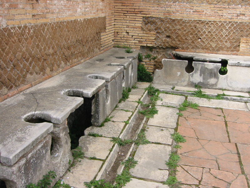 roman toilets and baths are part of the history of plumbing 