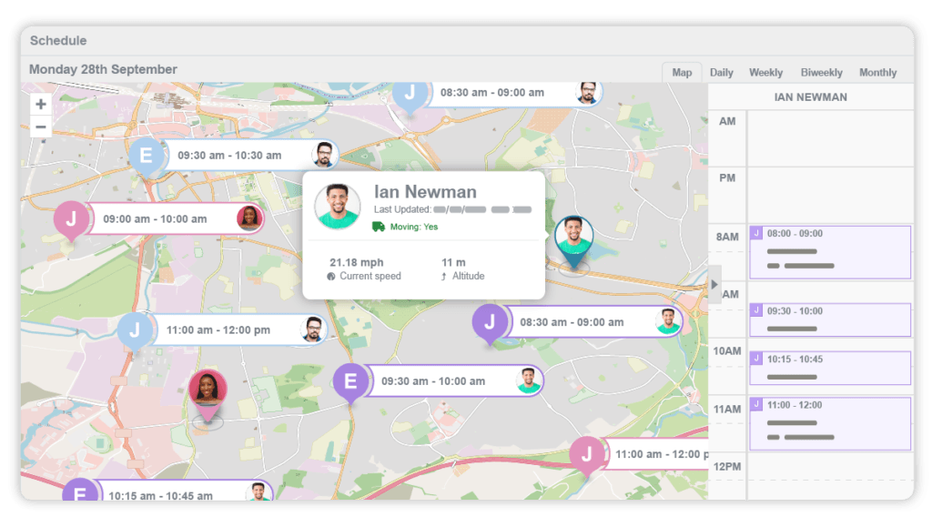 hvac business software map