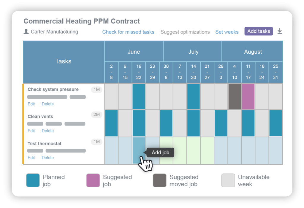 Commusoft service contract management software