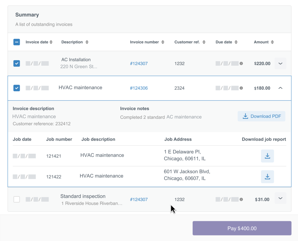 landlord invoice portal